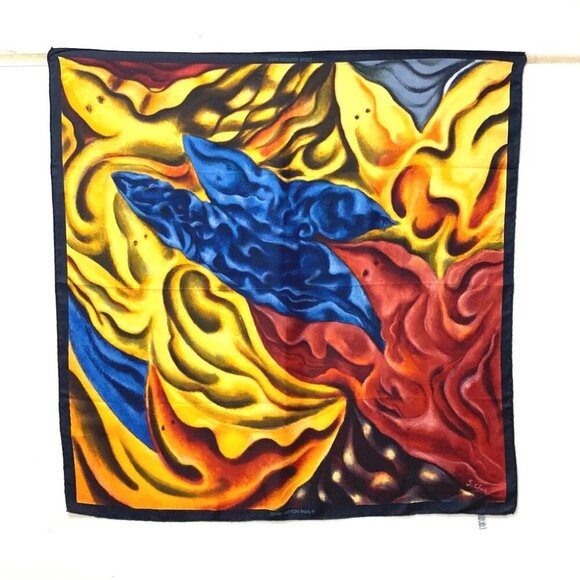 Louis Vuitton Accessories - LOUIS VUITTON Sandro Chia Scarf silk Black/Multicolore